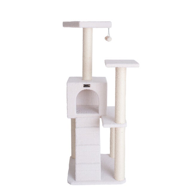 Fleece Covered 53 inches High Real Wood Cat Tree, , alternate image number 5