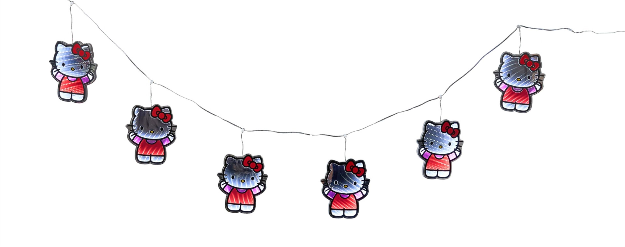 Hello Kitty®? Garland Ekkolight 6'L, RED WHITE, hi-res image number 0