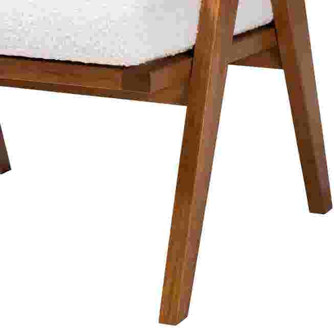 Rear/side view of leg and frame