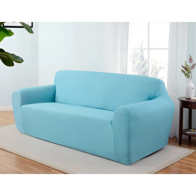 Kathy Ireland Ingenue Sofa Cover, AQUA, hi-res image number null