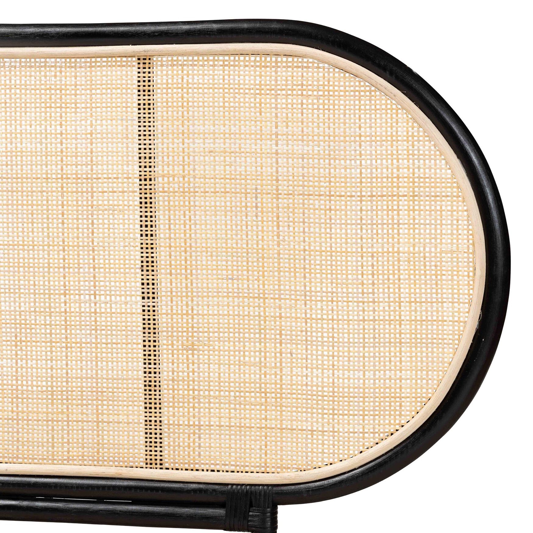 Reegan Modern Bohemian Natural Brown Rattan Queen Size Standalone Headboard, , alternate image number 9