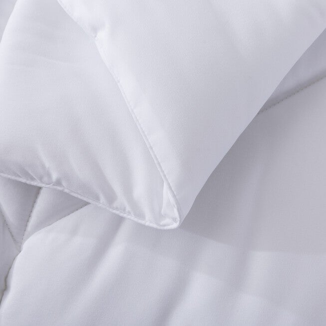 Chevron Stitch Down Alternative Comforter, White, , alternate image number 3