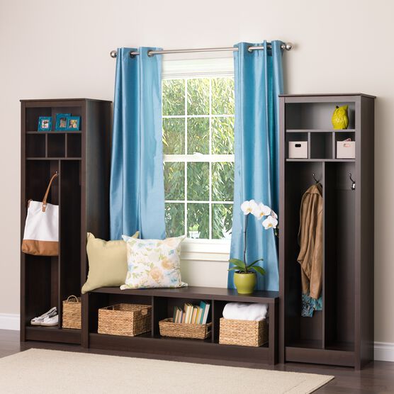 Space-Saving Entryway Organizer, Espresso, , alternate image number null