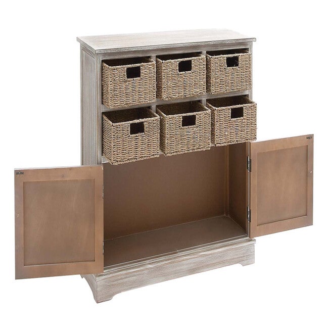Brown Traditional Wood Storage Unit, 35 x 38, , on-hover image number 1