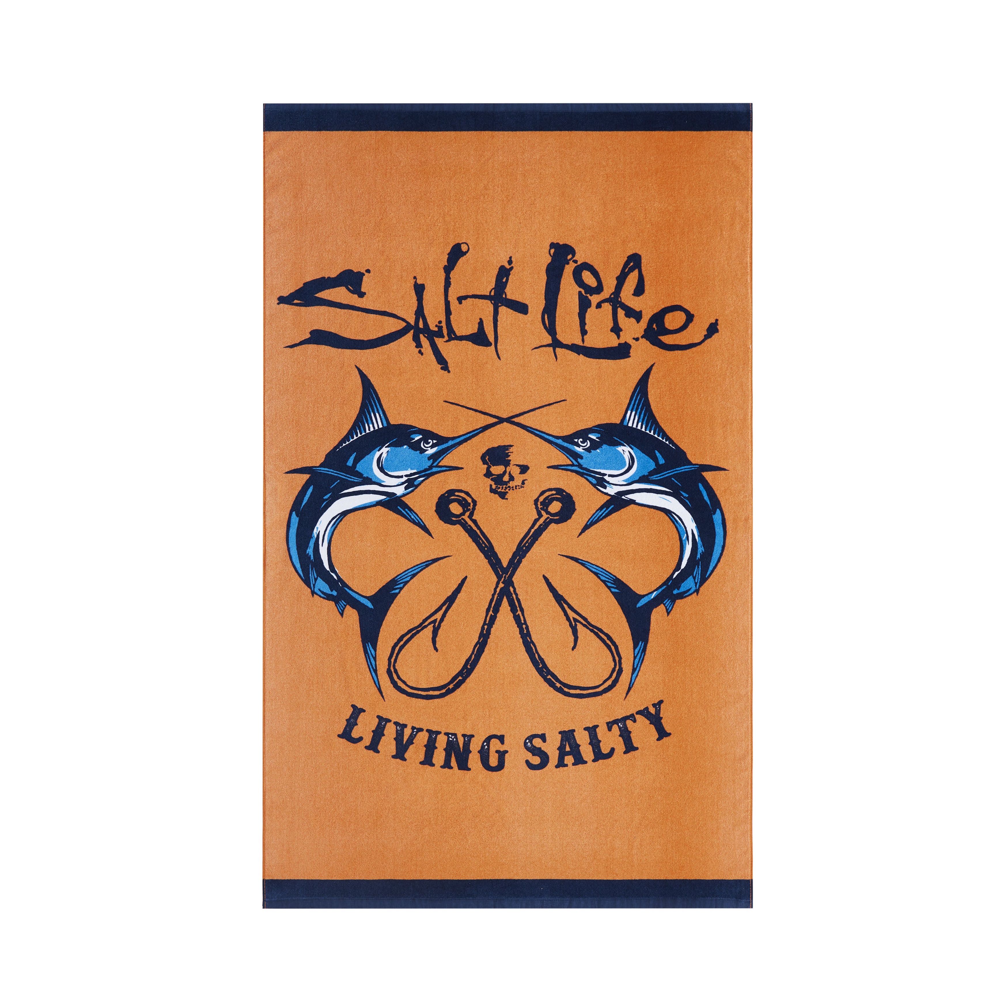 Crossed Bills Beach Towel, ORANGE, alternate image number 2