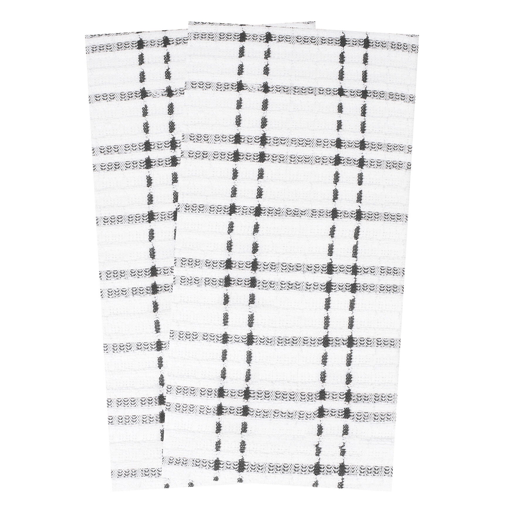 Royale 2Pk Check Kitchen Towel, GRAPHITE, hi-res image number 0
