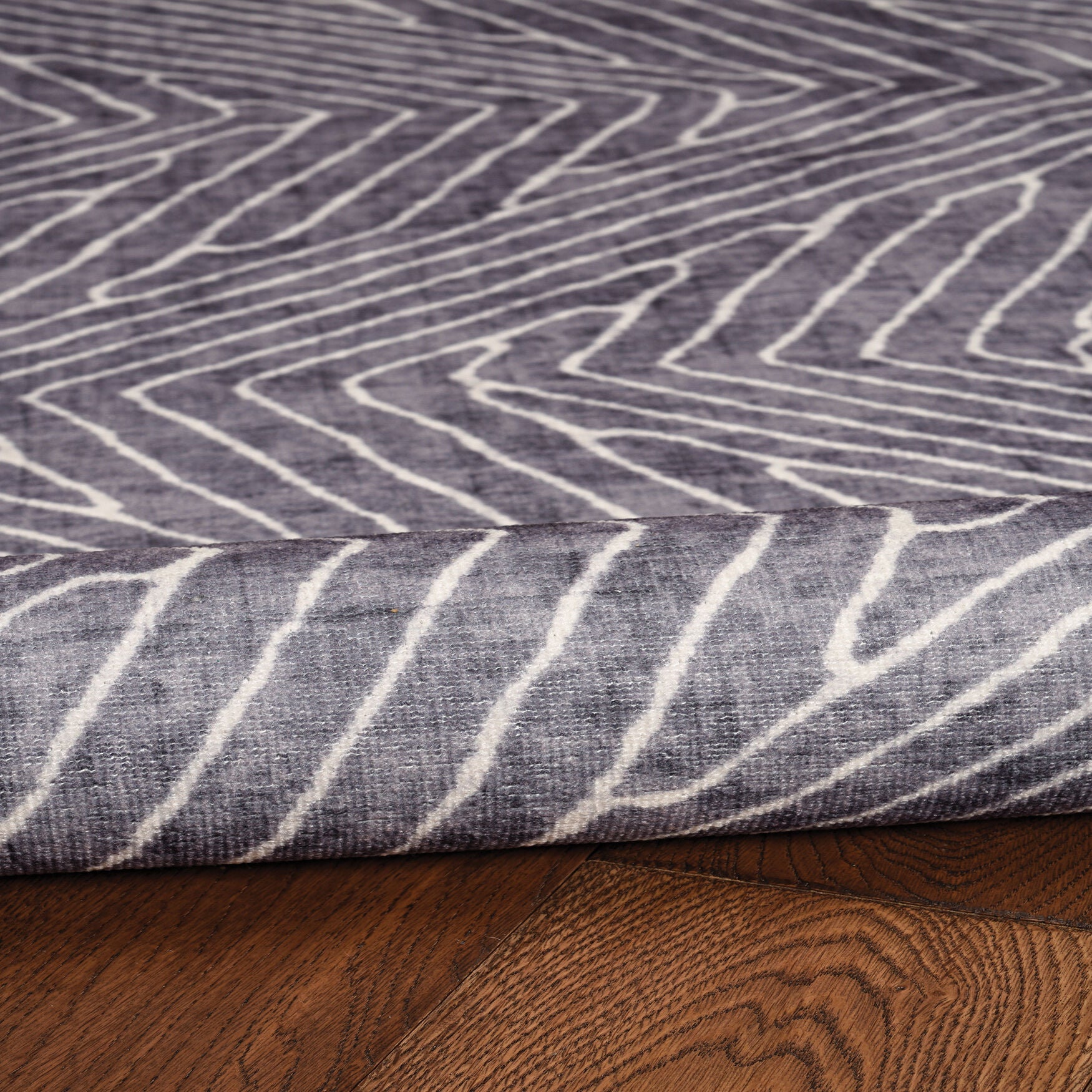 Washable Fuller Grey/Ivory Rug, , alternate image number 4