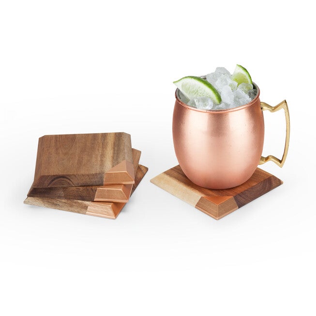 Metallic Dipped Coaster Set, , on-hover image number null