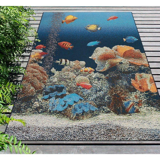 Liora Manne Marina Aquarium Indoor/Outdoor Rug, , alternate image number null