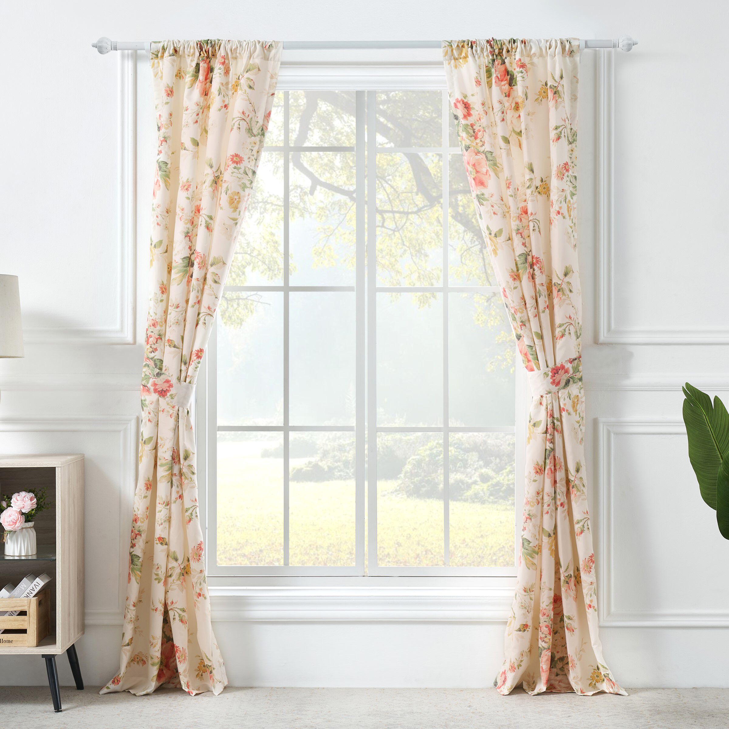 Greenland Home Fashions&trade; Grace Window Curtain Panels, Set of 2, BUTTERCUP, alternate image number 2