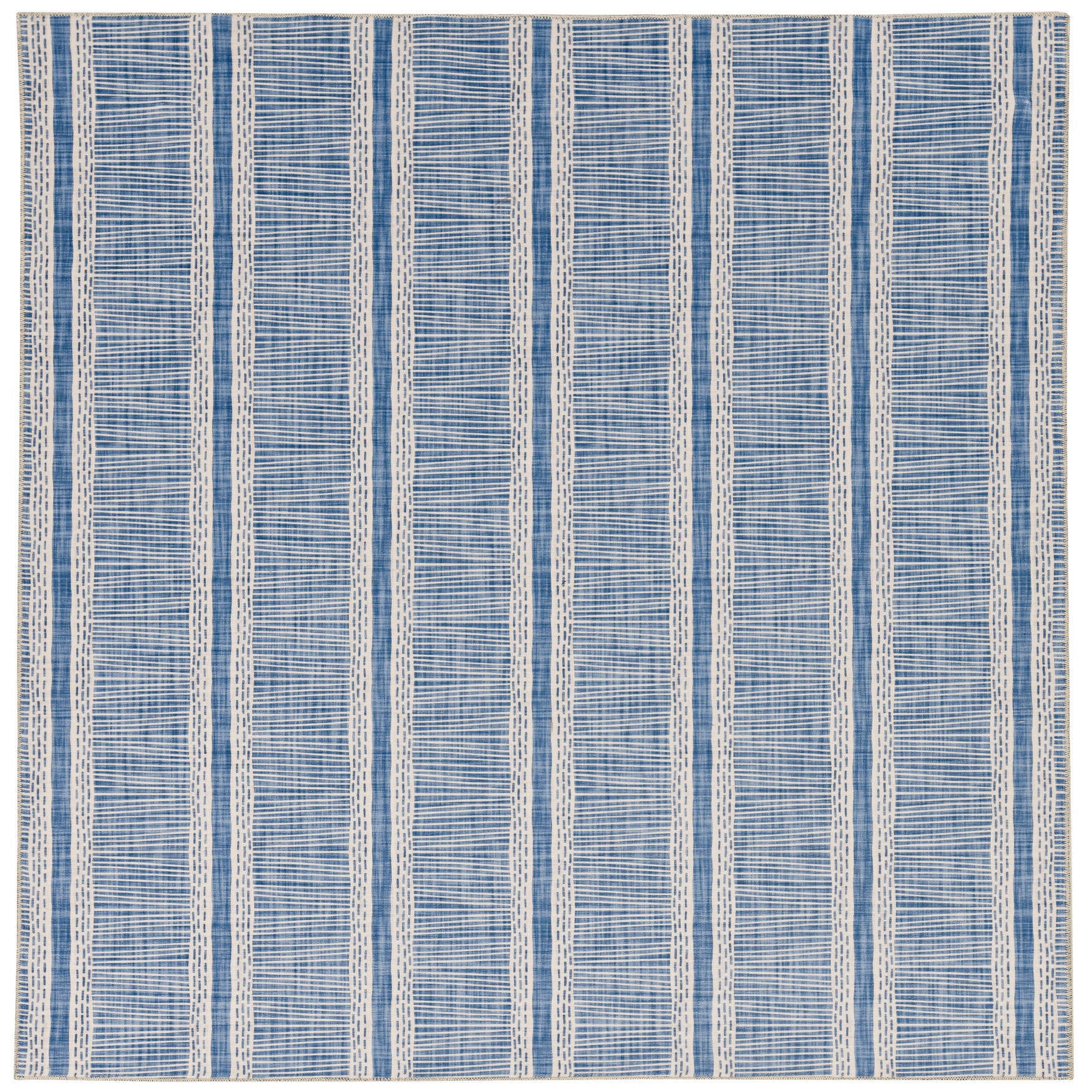 Washable Wallen Ivory/Blue Rug, IVORY, hi-res image number 0