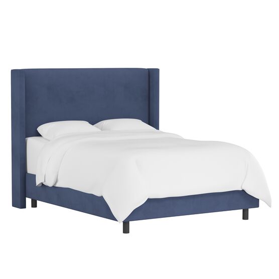 Velvet Wingback Bed, REGAL OCEAN, hi-res image number null