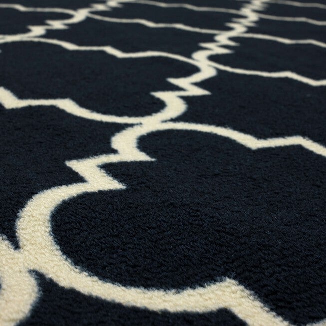 Fancy Trellis Navy 7' 6 inches X 10', , alternate image number null