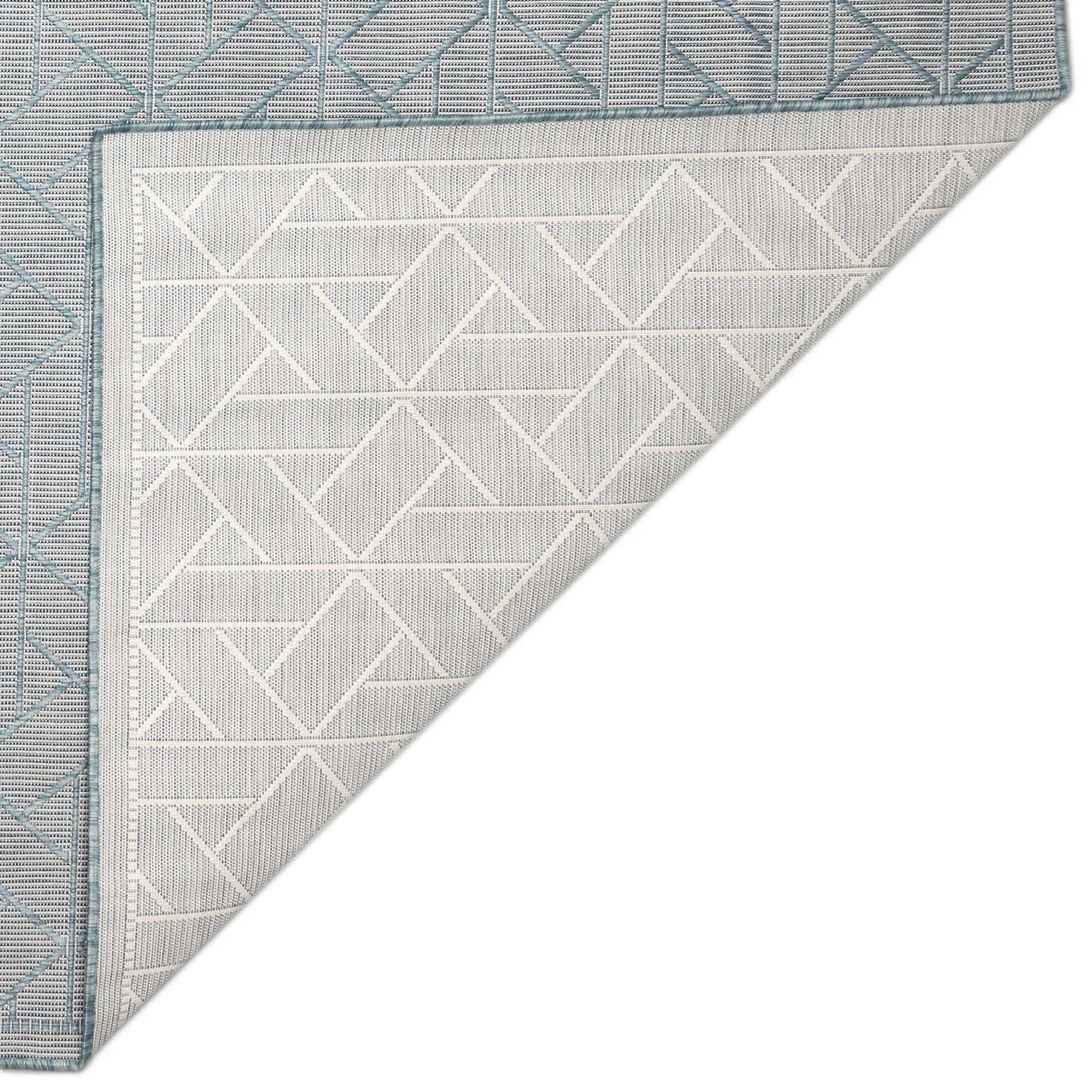 Carmel Pyramid Indoor/Outdoor Area Rug Aqua, , on-hover image number 1