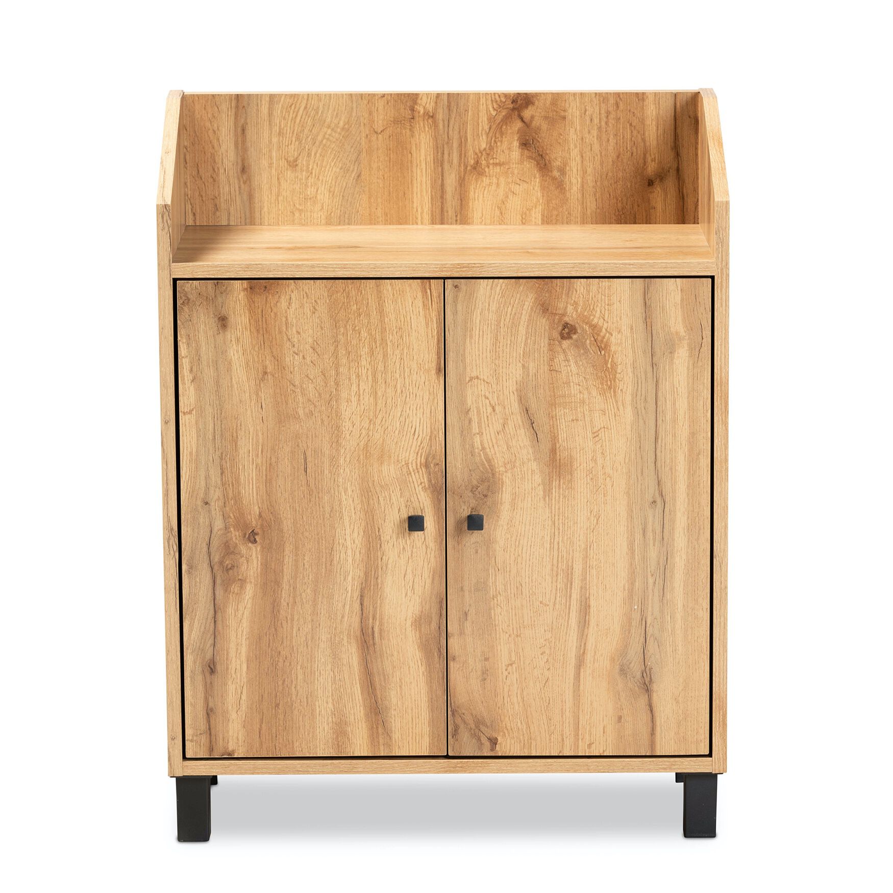 Rossin Wood 2-Door Entryway Shoe Storage Cabinet W Top Shelf Furniture, , alternate image number 9