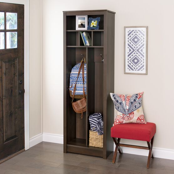 Space-Saving Entryway Organizer, Espresso, EXPRESSO, hi-res image number null