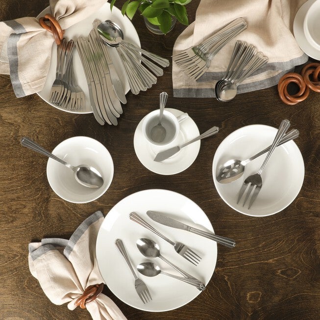 45-Piece Everyday Classic Canberra Flatware Set, , alternate image number 3