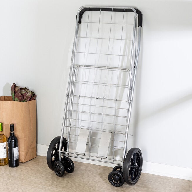 Chrome 4-Wheel Folding Utility Cart, , on-hover image number null