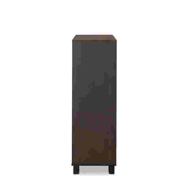 Tall, narrow dark chest from side view