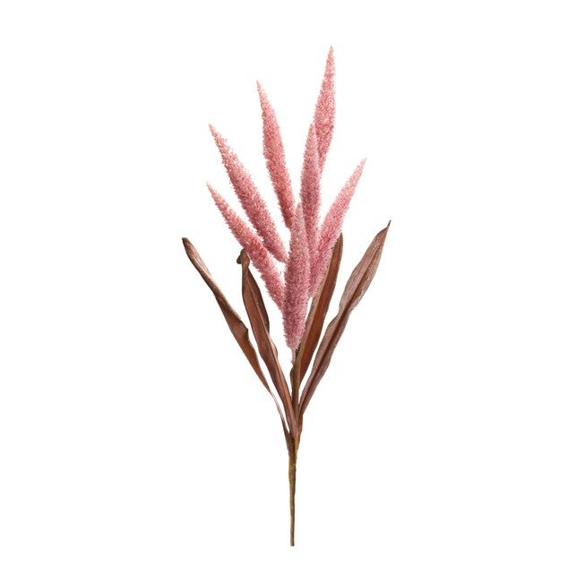 Foxtail Stem (Set of 2) 35.5 inchesH Polyester, PINK, hi-res image number null