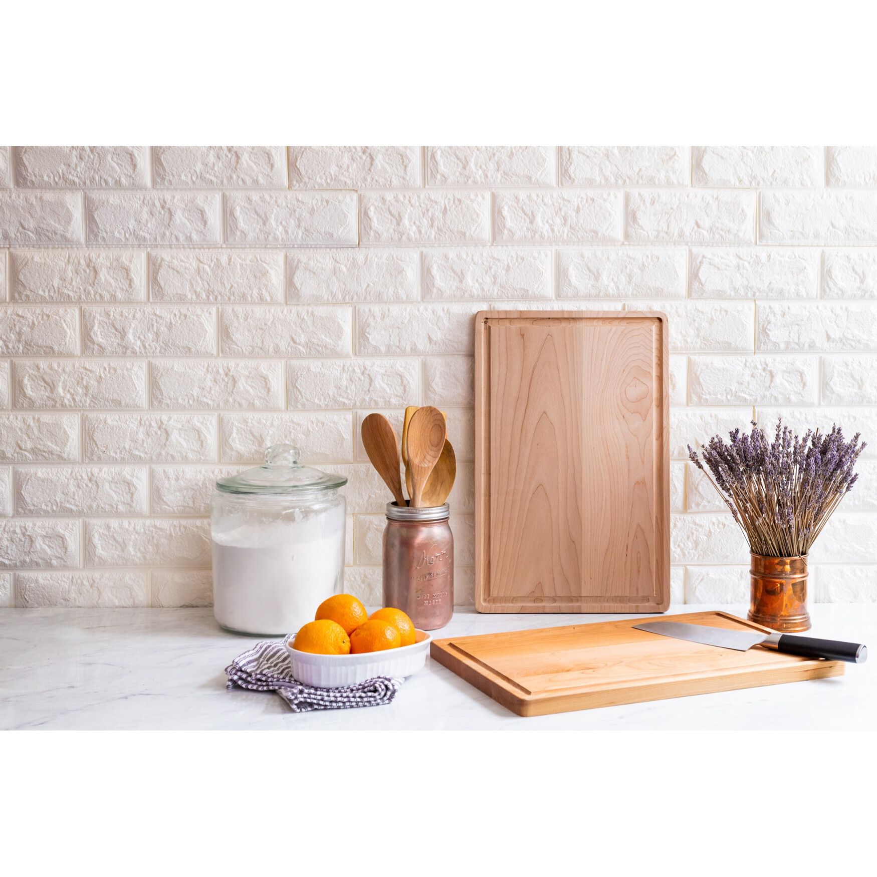 Delice Maple Rectangle Cutting Board with Juice Drip Groove, , alternate image number 7