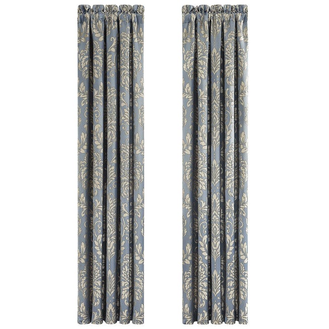 Lorenzo 84 Inch Window Panel Pair, BLUE, alternate image number null