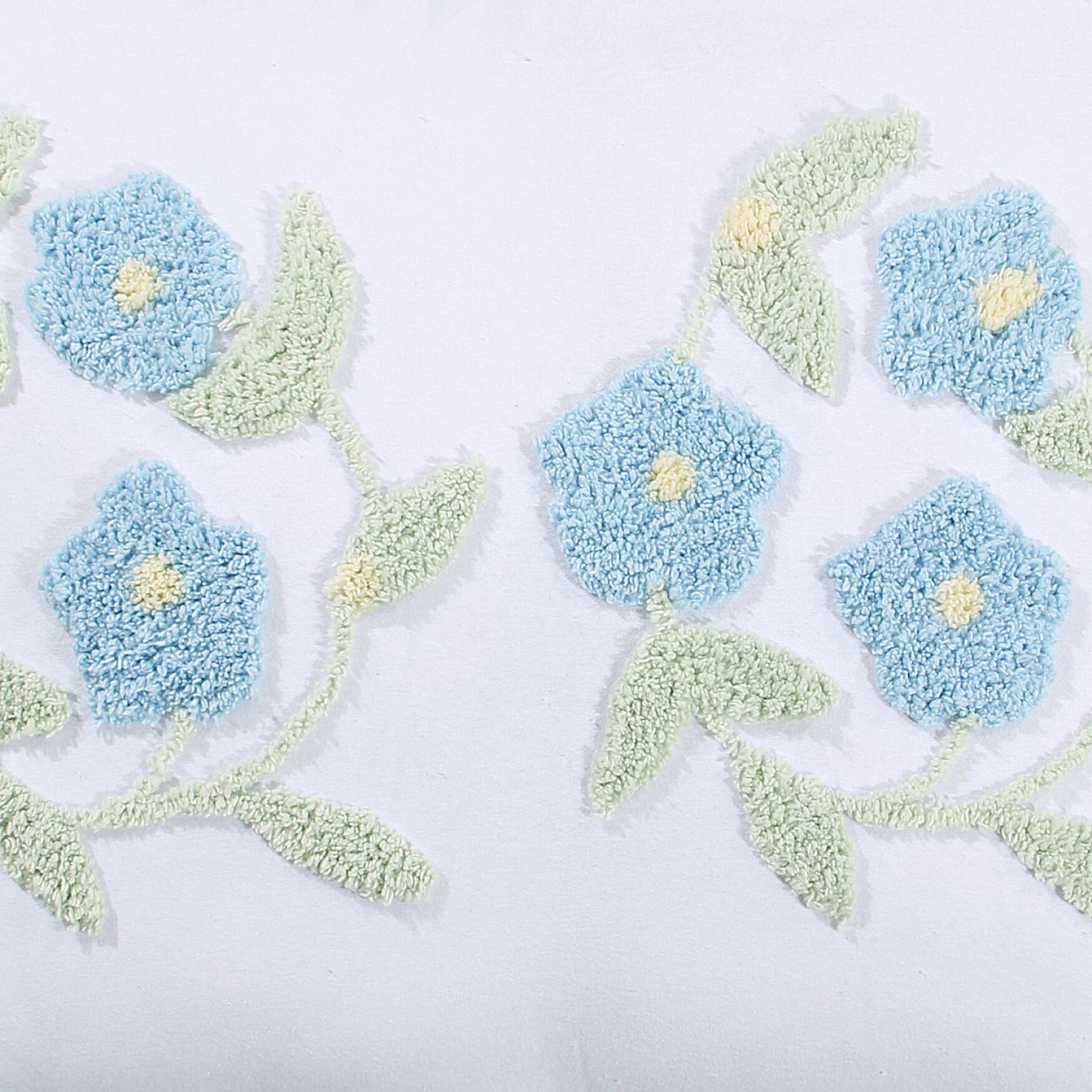 Bloomfield Collection in Floral Design 100% Cotton Tufted Chenille Curtain 2 Piece Set , , alternate image number 2