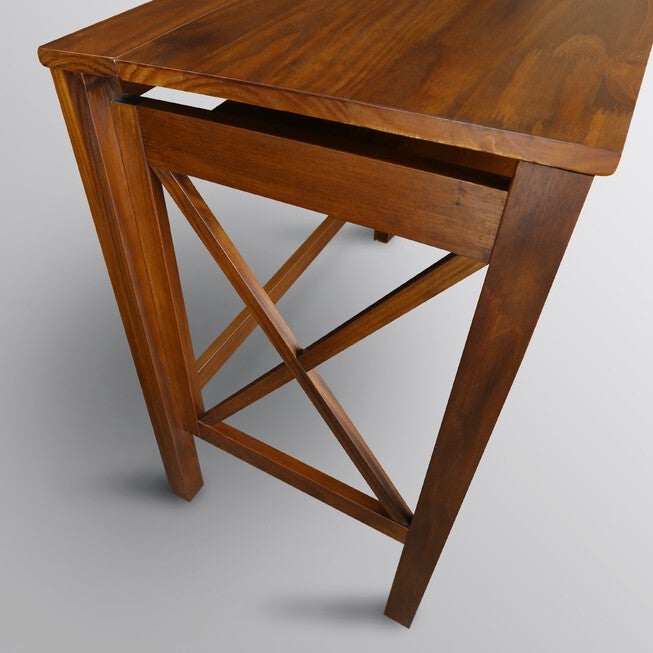 Montego Folding Desk with Pull-Out-Warm Brown, , alternate image number 11