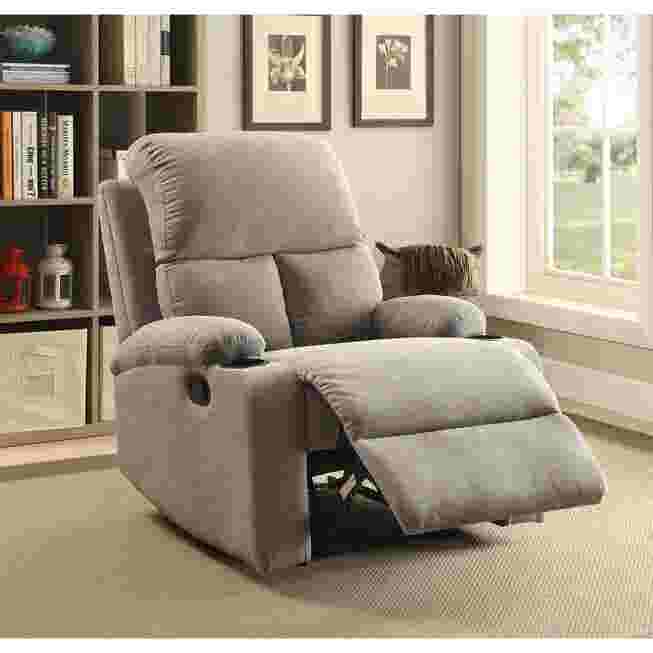 Beige reclining chair in living room