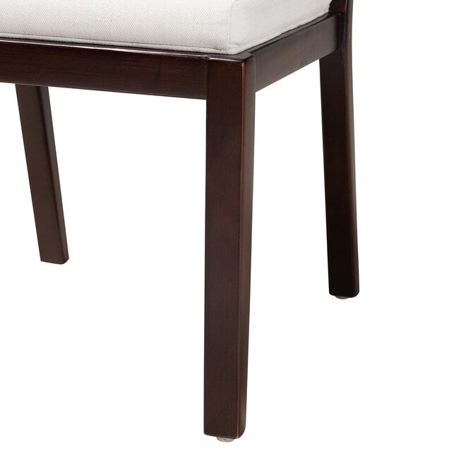 Joana Modern Bohemian Dark Brown Mahogany Wood And Natural Seagrass Dining Side Chair, , alternate image number null