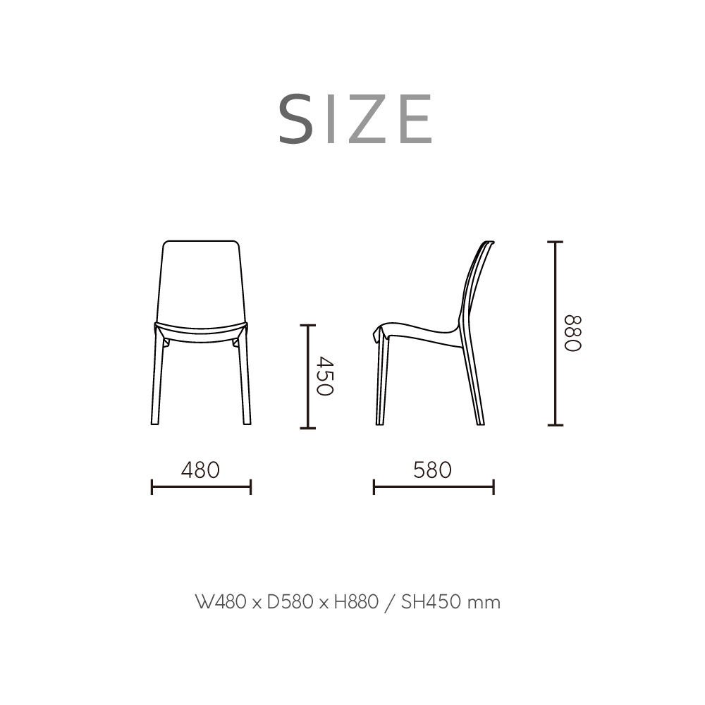 Set of 4 Rue Stackable Outdoor Dining Chairs, BLACK, alternate image number 6