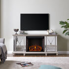 Toppington Mirrored Lifelike Embers Fireplace Media Console, MIRROR, hi-res image number null