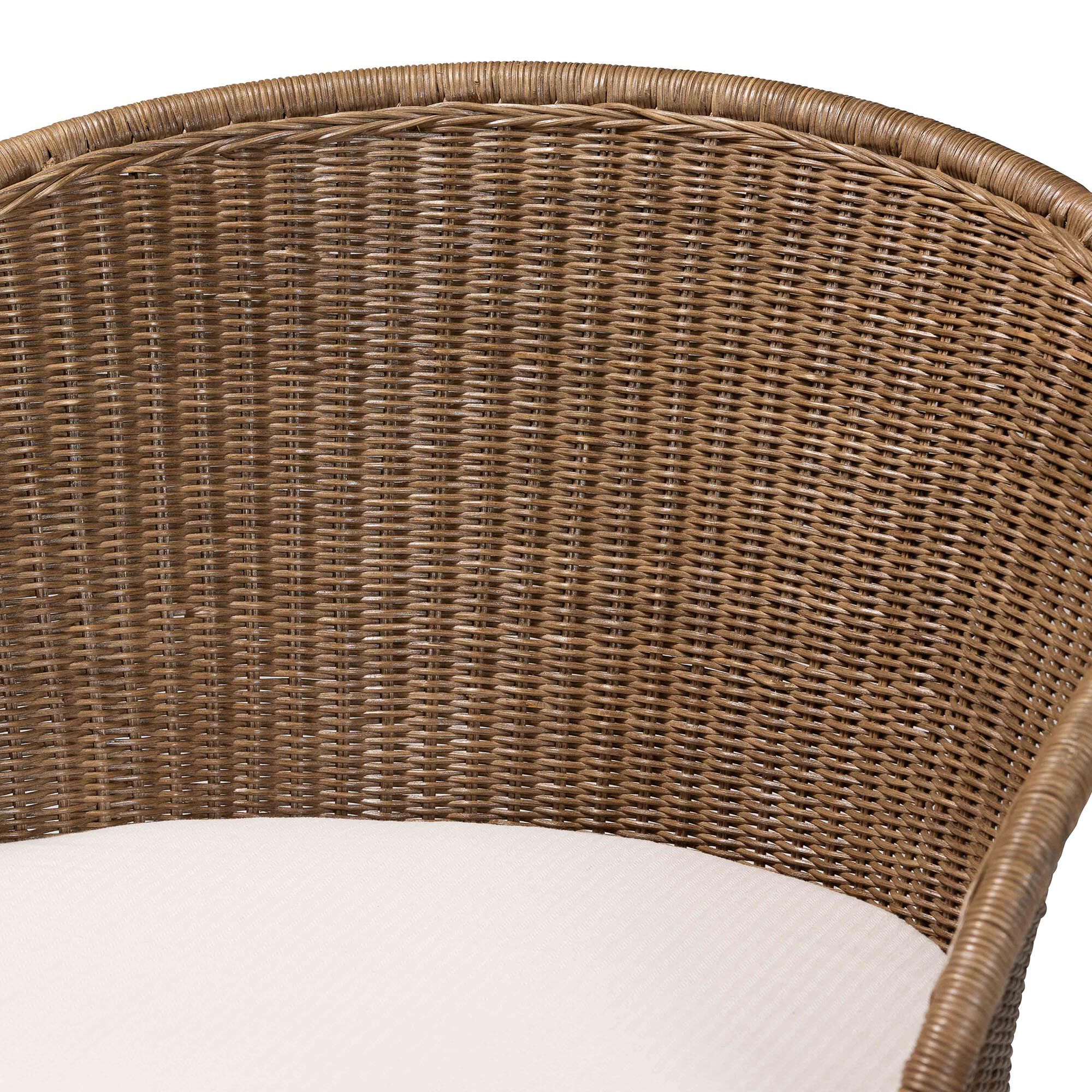 Kintamani Bohemian Greywashed Rattan Accent Chair, GREYWASHED, alternate image number 5
