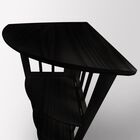 4-Shelf Corner Folding Bookcase-Black, , alternate image number null