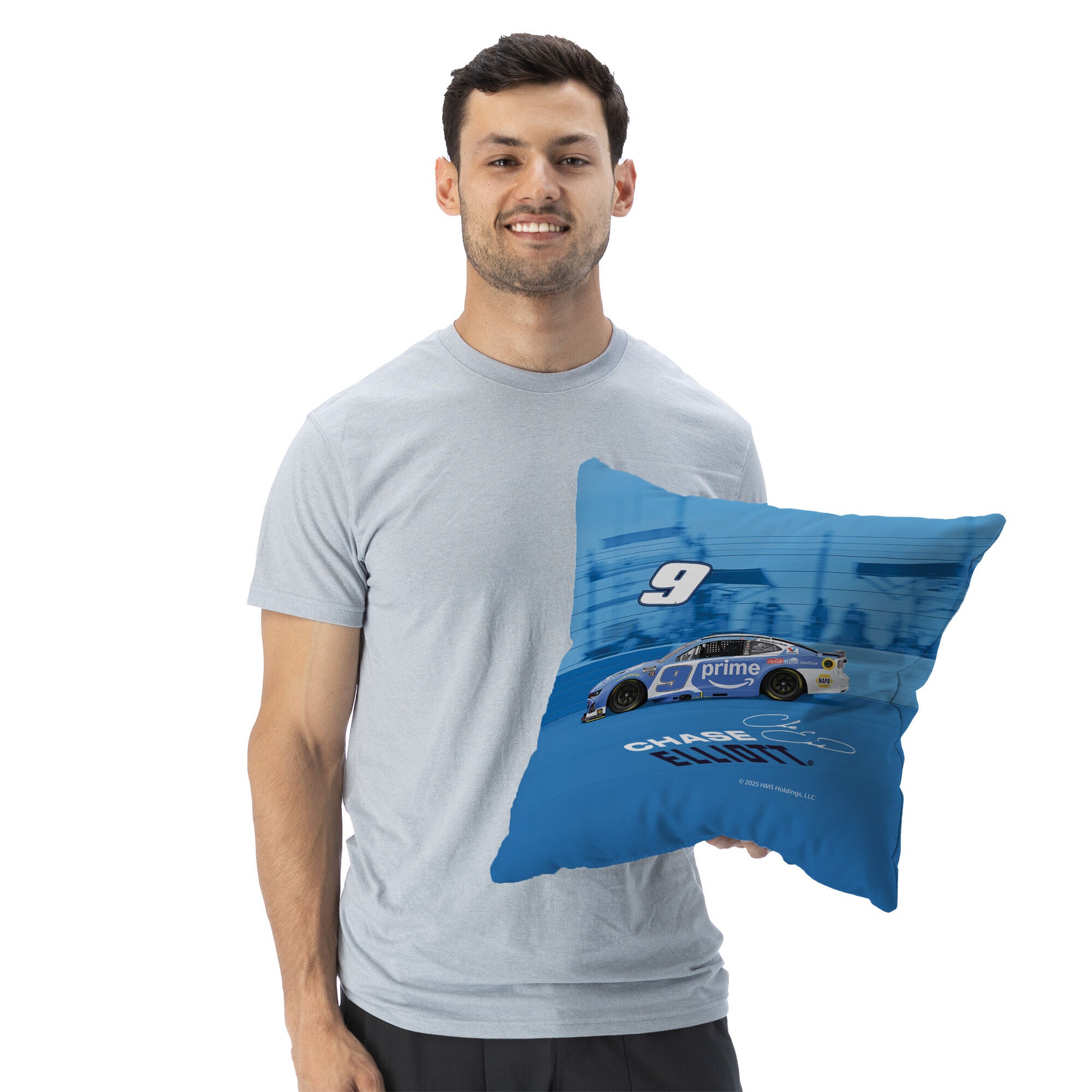 NASCAR Throw Pillow 18x18 inches, CHASE ELLIOTT, on-hover image number 1