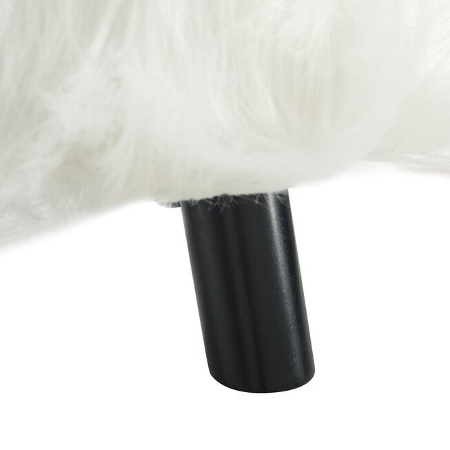 Faux Fur Foot Stool, , alternate image number 8