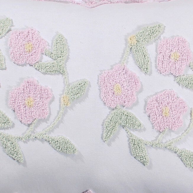 Bloomfield Collection in Floral Design Tufted Chenille Bedspread , , on-hover image number 1