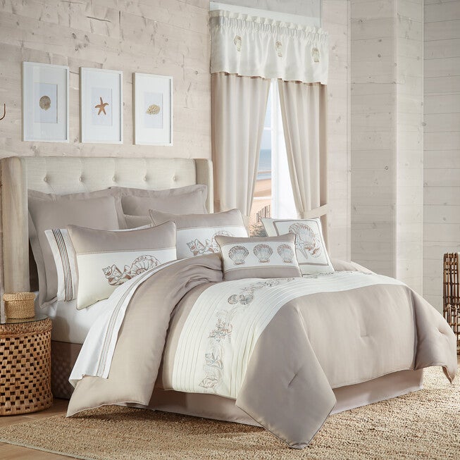 Water'S Edge Natural Comforter Set, NATURAL, hi-res image number null