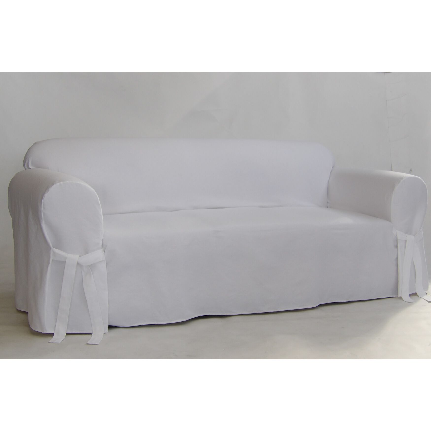 Twill 1-Pc. Slipcover , WHITE, hi-res image number 0