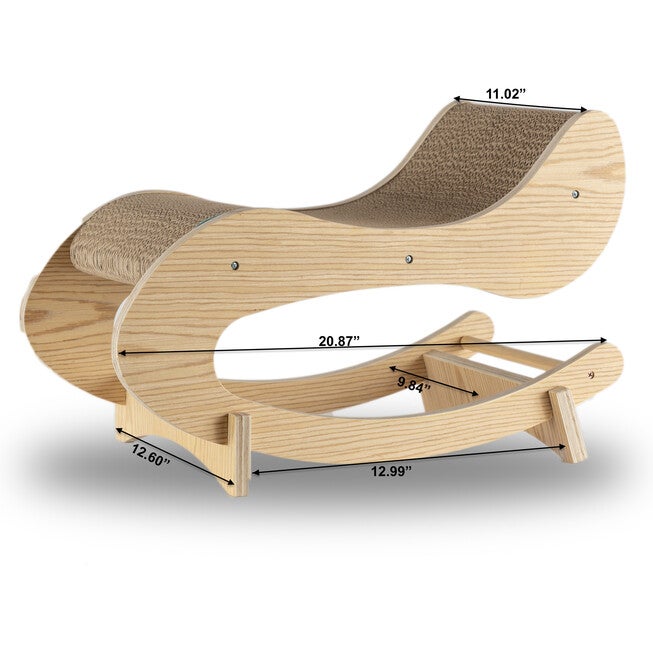 Armarkat Real Wood Medium Wooden Cat Rocking Chair, Detachable Cat Swing Chair S1302 Cat Chair, , alternate image number null