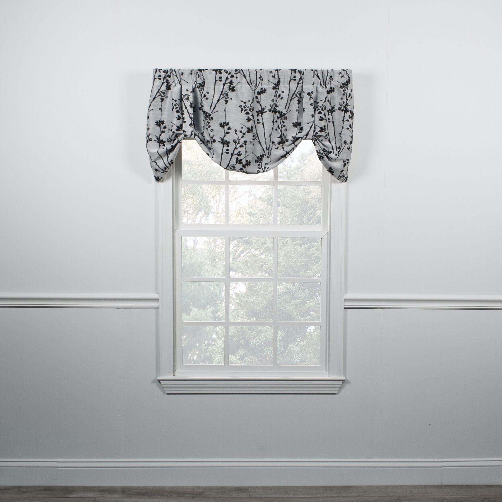 Meadow Lined Tieup Valance, CHROME, hi-res image number 0