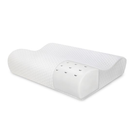 SensorPEDIC Essentials Memory Foam Contour Bed Pillow, WHITE, hi-res image number null