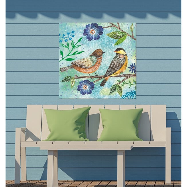 Floral Flight Outdoor Wall Art, , on-hover image number 1
