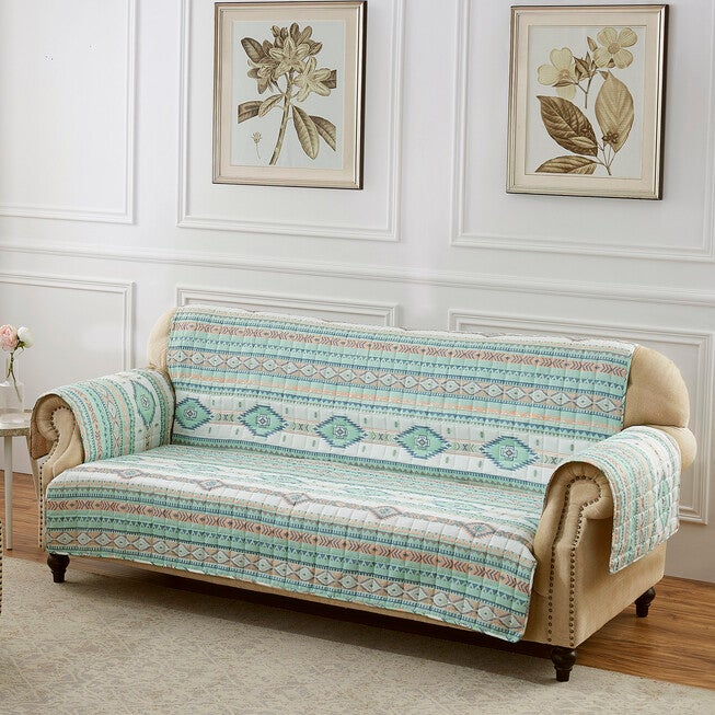 Phoenix Turquoise Furniture Protector, Arm Chair, , alternate image number 2