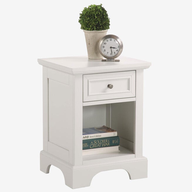 Naples White Night Stand, WHITE, hi-res image number 0