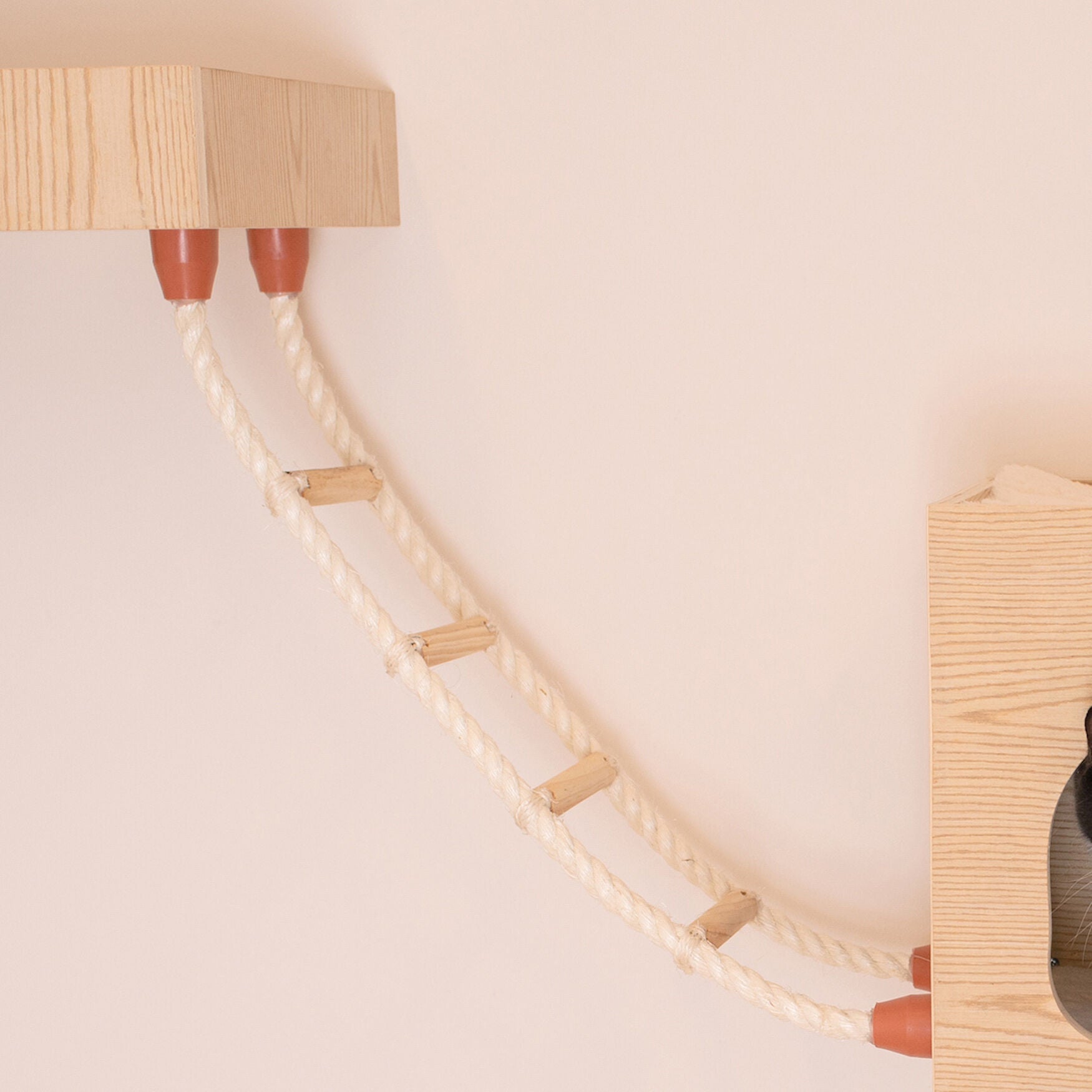 Real Wood Wall Series: Cat Soft Ladder, , alternate image number 2