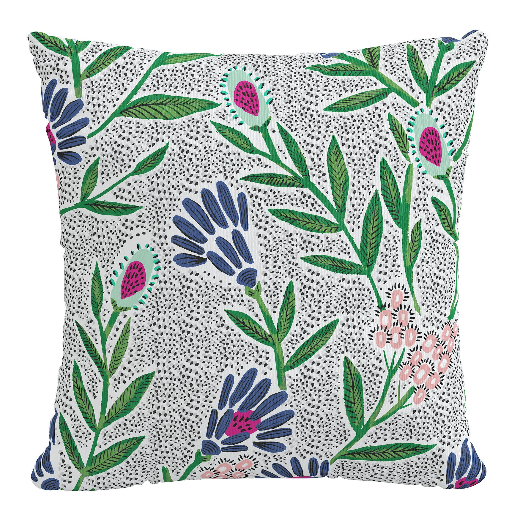 18 inches Outdoor Pillow, SUN MOON PINK FLORAL, hi-res image number 0
