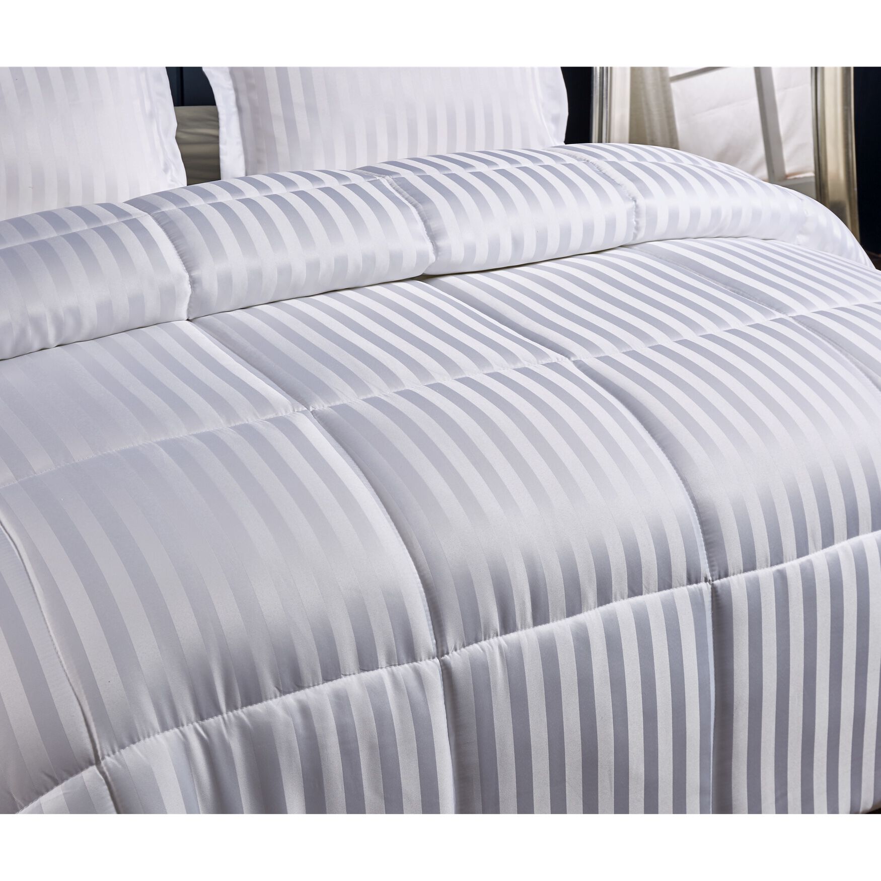 Kathy Ireland 3-Pc. Reversible Down Alternative Comforter, White Beding, , on-hover image number 1