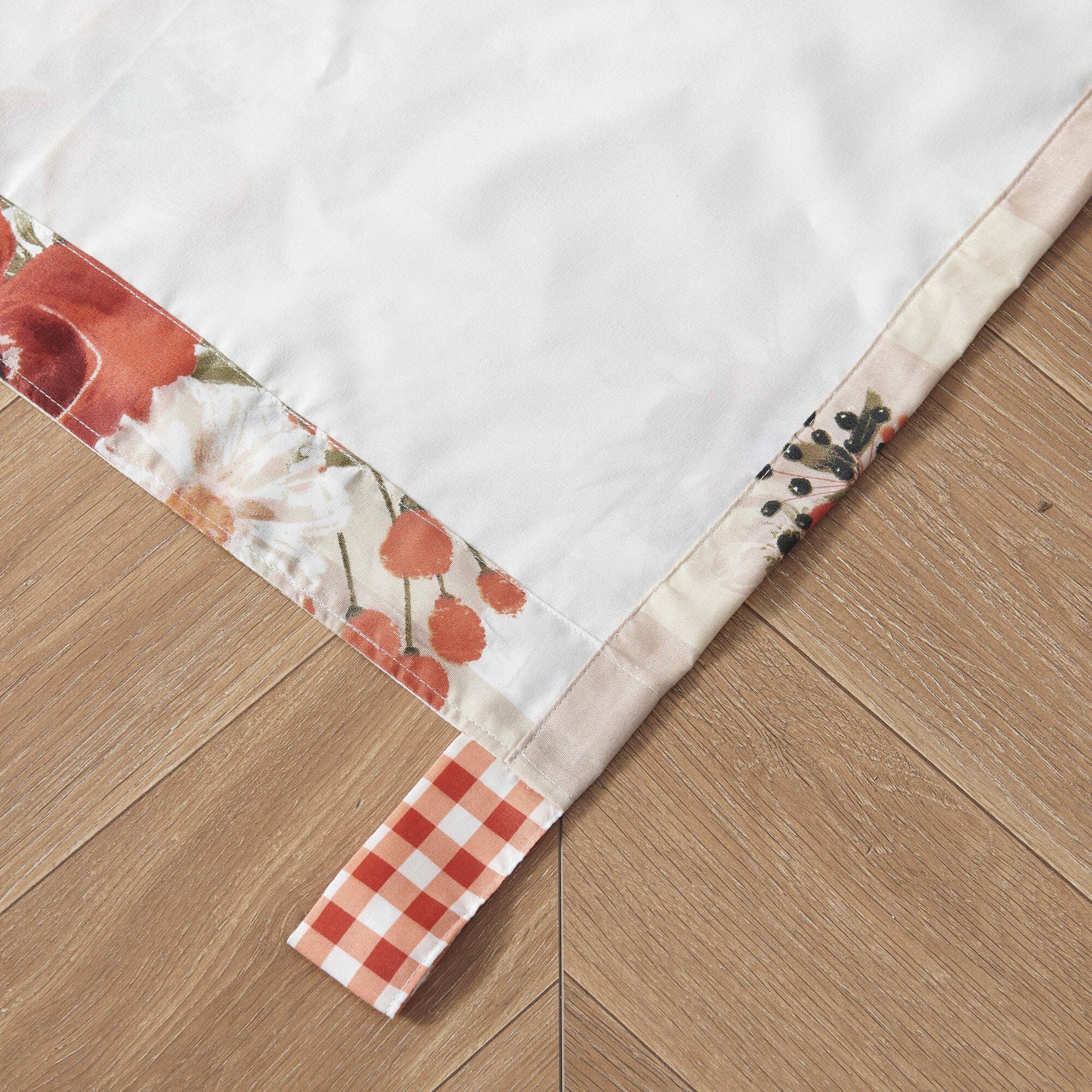 Wheatly Window Treatment Valance Curtains, TRUFFLE, on-hover image number 1