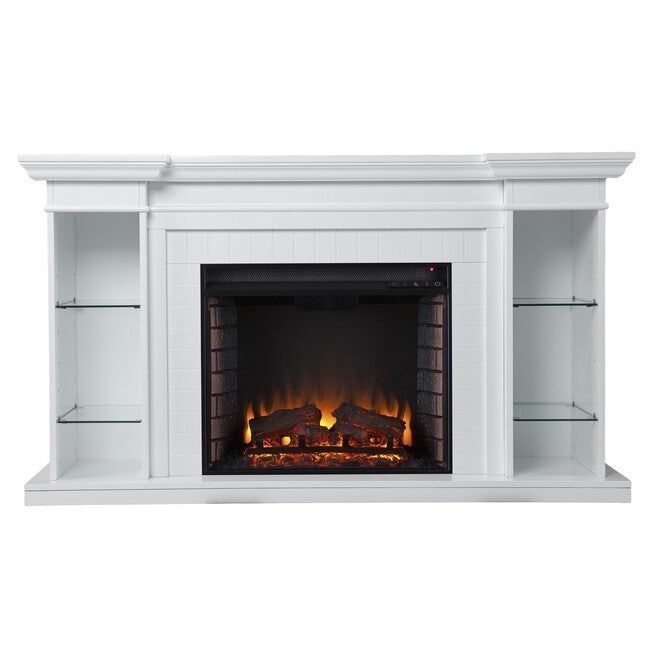 Henstinger Electric Fireplace W Bookcase, , on-hover image number null